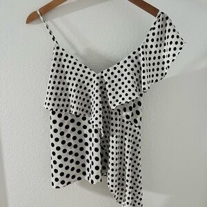 Like new Express Polka Dot Off-Shoulder Top